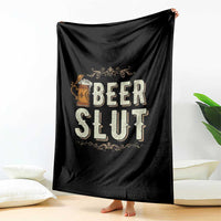 Funny Oktoberfest Beer Slut Throw Blanket German Beer Stein Drinking Lover - Wonder Print Shop