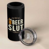 Funny Oktoberfest Beer Slut 4 in 1 Can Cooler Tumbler German Beer Stein Drinking Lover - Wonder Print Shop