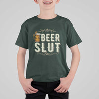 Funny Oktoberfest Beer Slut T Shirt For Kid German Beer Stein Drinking Lover - Wonder Print Shop