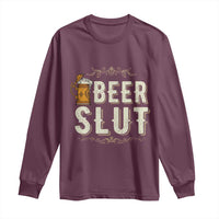 Funny Oktoberfest Beer Slut Long Sleeve Shirt German Beer Stein Drinking Lover - Wonder Print Shop