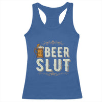 Funny Oktoberfest Beer Slut Racerback Tank Top German Beer Stein Drinking Lover - Wonder Print Shop