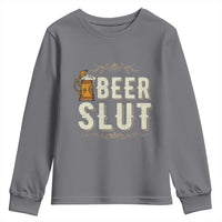 Funny Oktoberfest Beer Slut Youth Sweatshirt German Beer Stein Drinking Lover - Wonder Print Shop