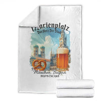 Bavarian Festival Munich Oktoberfest Throw Blanket Das Herz Der Stadt Beer Pretzel - Wonder Print Shop