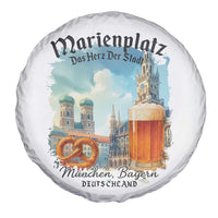 Bavarian Festival Munich Oktoberfest Spare Tire Cover Das Herz Der Stadt Beer Pretzel - Wonder Print Shop