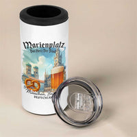 Bavarian Festival Munich Oktoberfest 4 in 1 Can Cooler Tumbler Das Herz Der Stadt Beer Pretzel - Wonder Print Shop