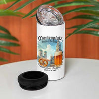 Bavarian Festival Munich Oktoberfest 4 in 1 Can Cooler Tumbler Das Herz Der Stadt Beer Pretzel - Wonder Print Shop