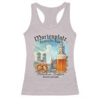Bavarian Festival Munich Oktoberfest Racerback Tank Top Das Herz Der Stadt Beer Pretzel - Wonder Print Shop
