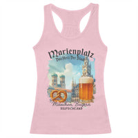 Bavarian Festival Munich Oktoberfest Racerback Tank Top Das Herz Der Stadt Beer Pretzel - Wonder Print Shop