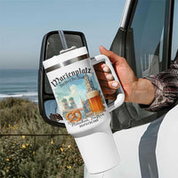 Bavarian Festival Munich Oktoberfest Tumbler With Handle Das Herz Der Stadt Beer Pretzel - Wonder Print Shop