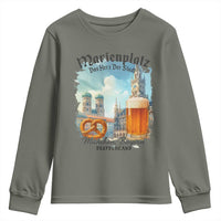 Bavarian Festival Munich Oktoberfest Youth Sweatshirt Das Herz Der Stadt Beer Pretzel - Wonder Print Shop