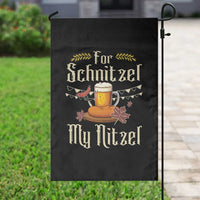 Funny Oktoberfest For Schnitzel My Nitzel Garden Flag Beer Nitzel Sausage - Wonder Print Shop