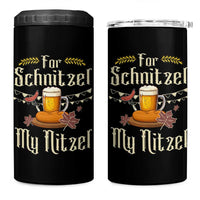 Funny Oktoberfest For Schnitzel My Nitzel 4 in 1 Can Cooler Tumbler Beer Nitzel Sausage - Wonder Print Shop