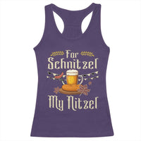 Funny Oktoberfest For Schnitzel My Nitzel Racerback Tank Top Beer Nitzel Sausage - Wonder Print Shop