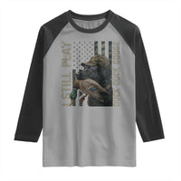 Funny I Still Play Duck Duck Goose Raglan Shirt Duck Hunting Dog Back Lab - Wonder Print Shop