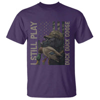 Funny I Still Play Duck Duck Goose T Shirt Duck Hunting Dog Back Lab - Wonder Print Shop
