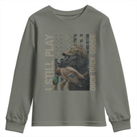 Funny I Still Play Duck Duck Goose Youth Sweatshirt Duck Hunting Dog Back Lab - Wonder Print Shop