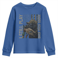 Funny I Still Play Duck Duck Goose Youth Sweatshirt Duck Hunting Dog Back Lab - Wonder Print Shop