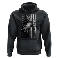 Duck Hunting Dog Back Lab Vintage American Flag Hoodie - Wonder Print Shop
