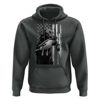 Duck Hunting Dog Back Lab Vintage American Flag Hoodie - Wonder Print Shop