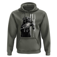 Duck Hunting Dog Back Lab Vintage American Flag Hoodie - Wonder Print Shop