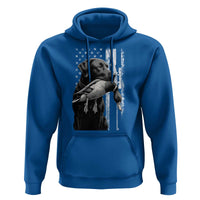 Duck Hunting Dog Back Lab Vintage American Flag Hoodie - Wonder Print Shop
