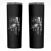 Duck Hunting Dog Back Lab Vintage American Flag Skinny Tumbler - Wonder Print Shop