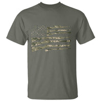 Hunting Guns Vintage Camo American Flag T Shirt - Wonder Print Shop