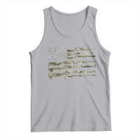 Hunting Guns Vintage Camo American Flag Tank Top - Wonder Print Shop