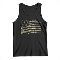 Hunting Guns Vintage Camo American Flag Tank Top - Wonder Print Shop