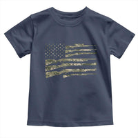 Hunting Guns Vintage Camo American Flag Toddler T Shirt - Wonder Print Shop