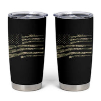 Hunting Guns Vintage Camo American Flag Tumbler Cup - Wonder Print Shop