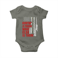Hunting And Fishing What Else Is There Baby Onesie Vintage American Flag - Wonder Print Shop