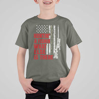 Hunting And Fishing What Else Is There T Shirt For Kid Vintage American Flag - Wonder Print Shop