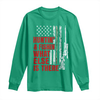 Hunting And Fishing What Else Is There Long Sleeve Shirt Vintage American Flag - Wonder Print Shop