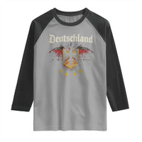 Deutschland German Heritage Pride Raglan Shirt Bundesadler Coat of Arms Star - Wonder Print Shop