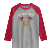 Deutschland German Heritage Pride Raglan Shirt Bundesadler Coat of Arms Star - Wonder Print Shop