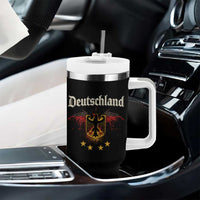 Deutschland German Heritage Pride Tumbler With Handle Bundesadler Coat of Arms Star - Wonder Print Shop