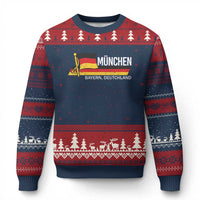 Munchen Bayern German Heritage Pride Germany Flag Ugly Christmas Sweater - Wonder Print Shop