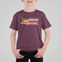 Munchen Bayern German Heritage Pride Germany Flag T Shirt For Kid - Wonder Print Shop