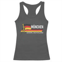 Munchen Bayern German Heritage Pride Germany Flag Racerback Tank Top - Wonder Print Shop