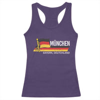 Munchen Bayern German Heritage Pride Germany Flag Racerback Tank Top - Wonder Print Shop