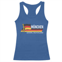 Munchen Bayern German Heritage Pride Germany Flag Racerback Tank Top - Wonder Print Shop