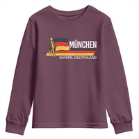 Munchen Bayern German Heritage Pride Germany Flag Youth Sweatshirt - Wonder Print Shop