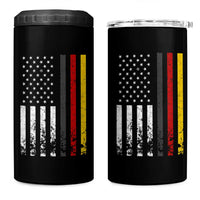 Patriotic Vintage German American Flag 4 in 1 Can Cooler Tumbler Germany Heritage Pride - Wonder Print Shop