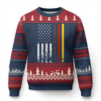 Patriotic Vintage German American Flag Ugly Christmas Sweater Germany Heritage Pride - Wonder Print Shop
