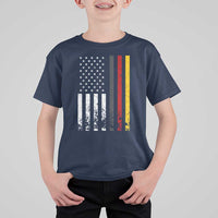 Patriotic Vintage German American Flag T Shirt For Kid Germany Heritage Pride - Wonder Print Shop