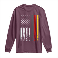 Patriotic Vintage German American Flag Long Sleeve Shirt Germany Heritage Pride - Wonder Print Shop