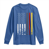 Patriotic Vintage German American Flag Long Sleeve Shirt Germany Heritage Pride - Wonder Print Shop