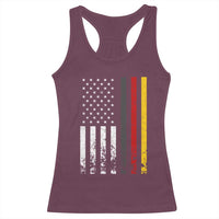 Patriotic Vintage German American Flag Racerback Tank Top Germany Heritage Pride - Wonder Print Shop