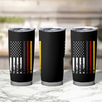 Patriotic Vintage German American Flag Tumbler Cup Germany Heritage Pride - Wonder Print Shop